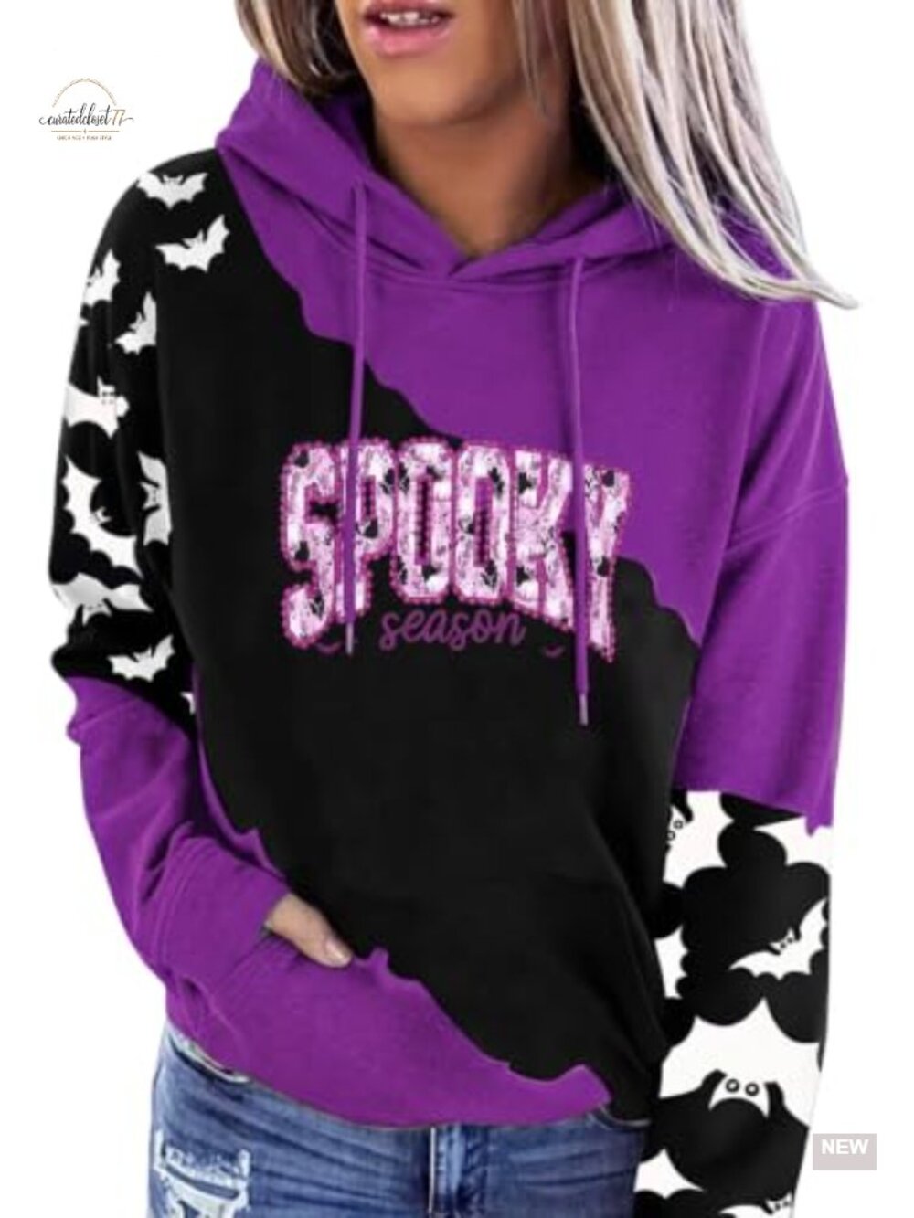 Halloween Sweatshirt Women Long Sleeve Hoodie Funny Graphic Pullover